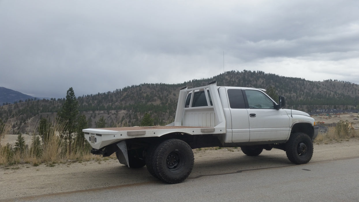 dodge cummins flatbed with stacks